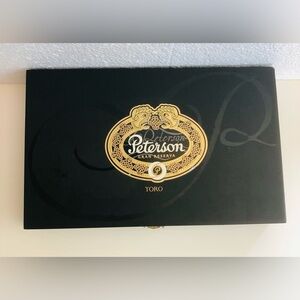 Vintage PETERSON GRAN RESERVA CORONA Wooden Cigar Box ( MAN OR WOMAN CAVE )